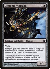 Glaze Fiend (Spanish) - "Demonio vidriado" - Magic Encyclopedia 2011 (Salvat) - Magic: The Gathering card