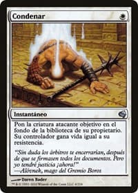 Condemn (Spanish) - "Condenar" - Magic Encyclopedia 2011 (Salvat) - Magic: The Gathering card