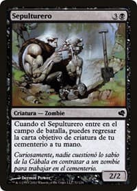 Gravedigger (Spanish) - "Sepulturero" - Magic Encyclopedia 2011 (Salvat) - Magic: The Gathering card