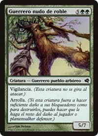 Oakgnarl Warrior (Spanish) - "Guerrero nudo de roble" - Magic Encyclopedia 2011 (Salvat) - Magic: The Gathering card