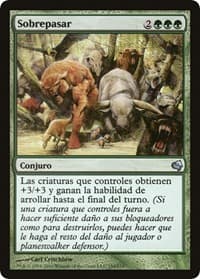 Overrun (Spanish) - "Sobrepasar" - Magic Encyclopedia 2011 (Salvat) - Magic: The Gathering card