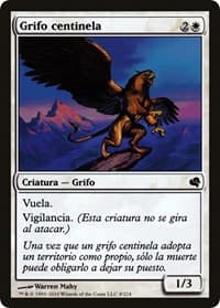 Griffin Sentinel (Spanish) - "Grifo centinela" - Magic Encyclopedia 2011 (Salvat) - Magic: The Gathering card