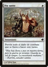 Holy Day (Spanish) - "Dia santo" - Magic Encyclopedia 2011 (Salvat) - Magic: The Gathering card