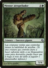 Roughshod Mentor (Spanish) - "Mentor atropellador" - Magic Encyclopedia 2011 (Salvat) - Magic: The Gathering card