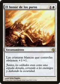 Honor of the Pure (Spanish) - "El honor de los puros" - Magic Encyclopedia 2011 (Salvat) - Magic: The Gathering card