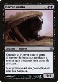 Hidden Horror (Spanish) - "Horror oculto" - Magic Encyclopedia 2011 (Salvat) - Magic: The Gathering card