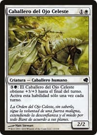 Knight of the Skyward Eye (Spanish) - "Caballero del Ojo Celeste" - Magic Encyclopedia 2011 (Salvat) - Magic: The Gathering card