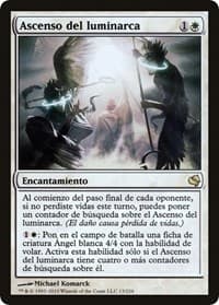 Luminarch Ascension (Spanish) - "Ascenso del luminarca" - Magic Encyclopedia 2011 (Salvat) - Magic: The Gathering card