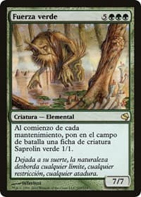 Verdant Force (Spanish) - "Fuerza verde" - Magic Encyclopedia 2011 (Salvat) - Magic: The Gathering card
