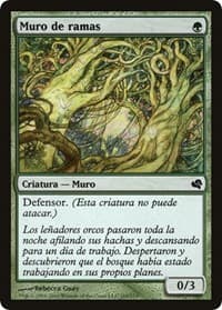 Wall of Wood (Spanish) - "Muro de ramas" - Magic Encyclopedia 2011 (Salvat) - Magic: The Gathering card