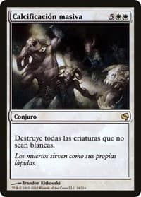 Mass Calcify (Spanish) - "Calcificacion masiva" - Magic Encyclopedia 2011 (Salvat) - Magic: The Gathering card