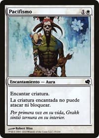 Pacifism (Spanish) - "Pacifismo" - Magic Encyclopedia 2011 (Salvat) - Magic: The Gathering card