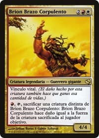 Brion Stoutarm (Spanish) - "Brion Brazo Corpulento" - Magic Encyclopedia 2011 (Salvat) - Magic: The Gathering card