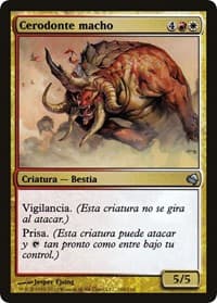 Bull Cerodon (Spanish) - "Brion Brazo Corpulento" - Magic Encyclopedia 2011 (Salvat) - Magic: The Gathering card