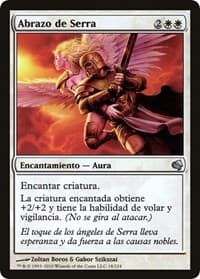 Serra's Embrace (Spanish) - "Abrazo de Serra" - Magic Encyclopedia 2011 (Salvat) - Magic: The Gathering card