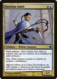Deft Duelist (Spanish) - "Duelista habil" - Magic Encyclopedia 2011 (Salvat) - Magic: The Gathering card