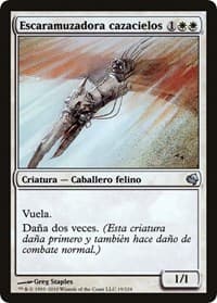 Skyhunter Skirmisher (Spanish) - "Escaramuzadora cazacielos" - Magic Encyclopedia 2011 (Salvat) - Magic: The Gathering card