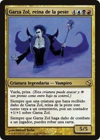 Garza Zol, Plague Queen (Spanish) - "Garza Zol, reina de la peste" - Magic Encyclopedia 2011 (Salvat) - Magic: The Gathering card