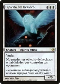 Spirit of the Hearth (Spanish) - "Espiritu del brasero" - Magic Encyclopedia 2011 (Salvat) - Magic: The Gathering card
