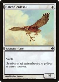 Suntail Hawk (Spanish) - "Halcon colasol" - Magic Encyclopedia 2011 (Salvat) - Magic: The Gathering card