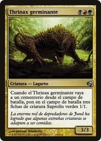 Sprouting Thrinax (Spanish) - "Thrinax germinante" - Magic Encyclopedia 2011 (Salvat) - Magic: The Gathering card