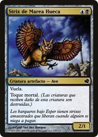 Tidehollow Strix (Spanish) - "Strix de Marea Hueca" - Magic Encyclopedia 2011 (Salvat) - Magic: The Gathering card