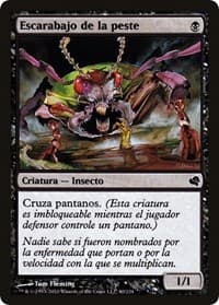 Plague Beetle (Spanish) - "Escarabajo de la peste" - Magic Encyclopedia 2011 (Salvat) - Magic: The Gathering card