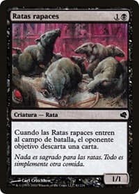 Ravenous Rats (Spanish) - "Ratas rapaces" - Magic Encyclopedia 2011 (Salvat) - Magic: The Gathering card