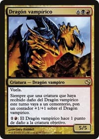 Vampiric Dragon (Spanish) - "Dragon vampirico" - Magic Encyclopedia 2011 (Salvat) - Magic: The Gathering card