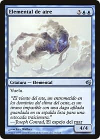 Air Elemental (Spanish) - "Elemental de aire" - Magic Encyclopedia 2011 (Salvat) - Magic: The Gathering card