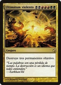 Violent Ultimatum (Spanish) - "Ultimatum violento" - Magic Encyclopedia 2011 (Salvat) - Magic: The Gathering card