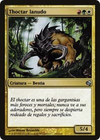 Woolly Thoctar (Spanish) - "Thoctar lanudo" - Magic Encyclopedia 2011 (Salvat) - Magic: The Gathering card