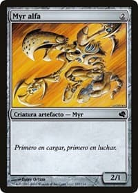 Alpha Myr (Spanish) - "Myr alfa" - Magic Encyclopedia 2011 (Salvat) - Magic: The Gathering card
