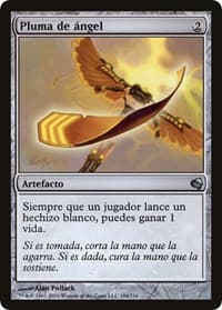 Angel's Feather (Spanish) - "Pluma de angel" - Magic Encyclopedia 2011 (Salvat) - Magic: The Gathering card