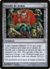 Coat of Arms (Spanish) - "Escudo de armas" - Magic Encyclopedia 2011 (Salvat) - Magic: The Gathering card