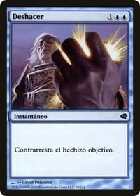 Cancel (Spanish) - "Deshacer" - Magic Encyclopedia 2011 (Salvat) - Magic: The Gathering card