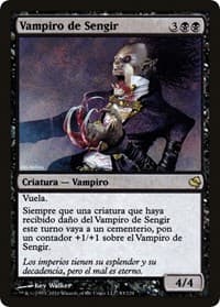 Sengir Vampire (Spanish) - "Vampiro de Sengir" - Magic Encyclopedia 2011 (Salvat) - Magic: The Gathering card