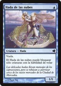 Cloud Sprite (Spanish) - "Hada de las nubes" - Magic Encyclopedia 2011 (Salvat) - Magic: The Gathering card