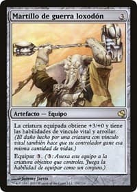 Loxodon Warhammer (Spanish) - "Martillo de guerra loxodon" - Magic Encyclopedia 2011 (Salvat) - Magic: The Gathering card