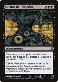 Underworld Dreams (Spanish) - "Suenos del infierno" - Magic Encyclopedia 2011 (Salvat) - Magic: The Gathering card