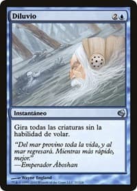 Deluge (Spanish) - "Diluvio" - Magic Encyclopedia 2011 (Salvat) - Magic: The Gathering card