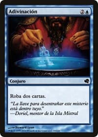 Divination (Spanish) - "Adivinacion" - Magic Encyclopedia 2011 (Salvat) - Magic: The Gathering card