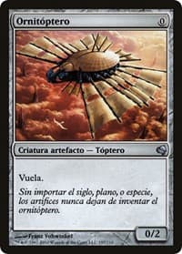 Ornithopter (Spanish) - "Ornitoptero" - Magic Encyclopedia 2011 (Salvat) - Magic: The Gathering card