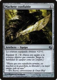 Trusty Machete (Spanish) - "Machete confiable" - Magic Encyclopedia 2011 (Salvat) - Magic: The Gathering card