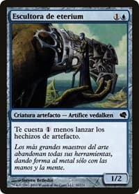 Etherium Sculptor (Spanish) - "Escultor de eterium" - Magic Encyclopedia 2011 (Salvat) - Magic: The Gathering card