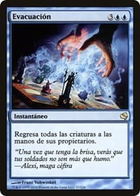 Evacuation (Spanish) - "Evacuacion" - Magic Encyclopedia 2011 (Salvat) - Magic: The Gathering card