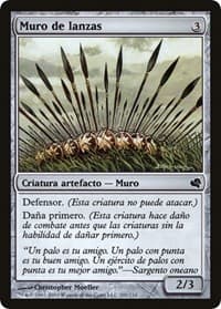 Wall of Spears (Spanish) - "Muro de lanzas" - Magic Encyclopedia 2011 (Salvat) - Magic: The Gathering card
