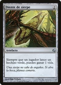 Wurm's Tooth (Spanish) - "Diente de sierpe" - Magic Encyclopedia 2011 (Salvat) - Magic: The Gathering card