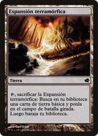 Terramorphic Expanse (Spanish) - "Expansion terramorfica" - Magic Encyclopedia 2011 (Salvat) - Magic: The Gathering card