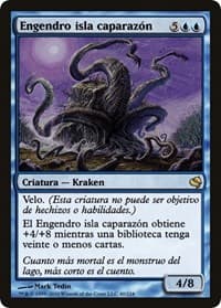 Isleback Spawn (Spanish) - "Engendro isla caparazon" - Magic Encyclopedia 2011 (Salvat) - Magic: The Gathering card